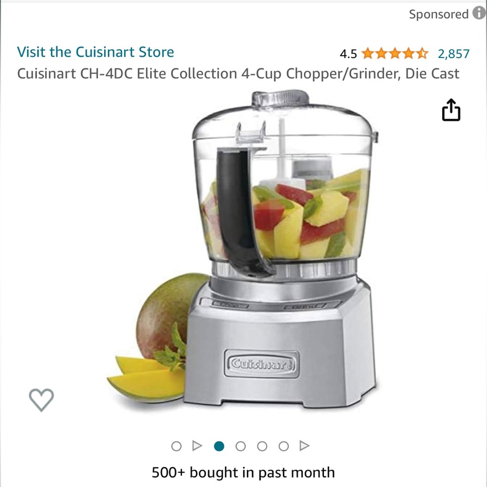Cuisinart 4 cup chopper/grinder NEW IN BOX